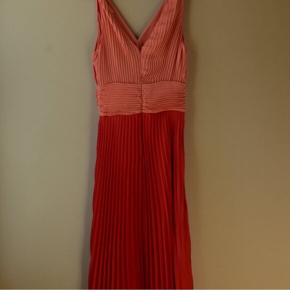 Ramy Brooks COlorblock Pleated Midi Dress - Picture 6 of 7